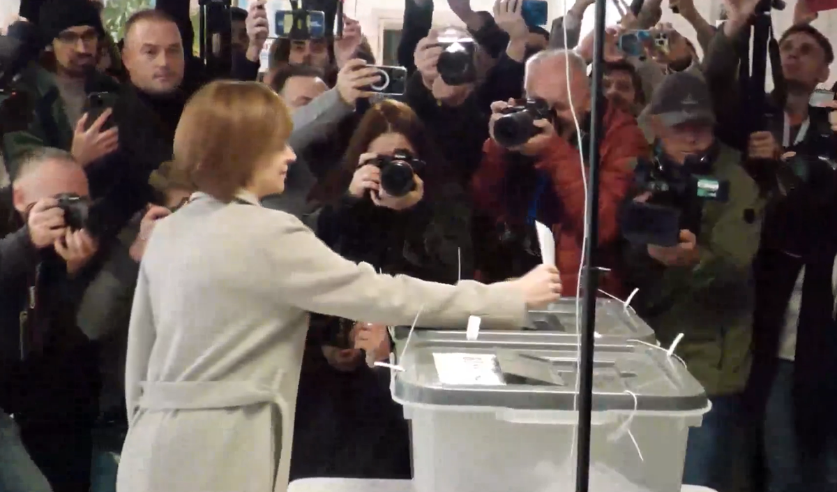 Maia Sandu a votat „pentru că moldovenii trebuie să îşi determine soarta, nu alţii, nu banii murdari” | VIDEO