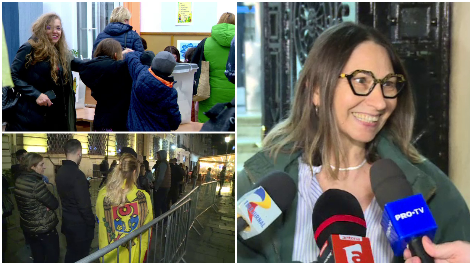 Mobilizare exemplară la vot a moldovenilor din România. „Am venit din Israel. Am alergat ca să votez”