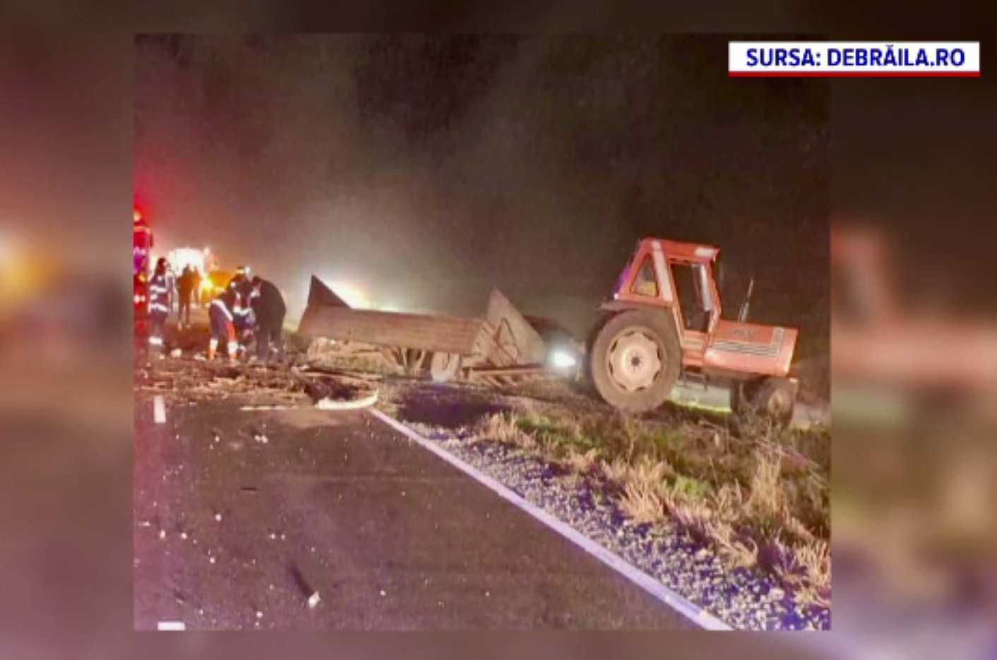 Tractoristul care a provocat accidentul cu trei morți în Brăila a fost reținut. Ce au descoperit polițiștii