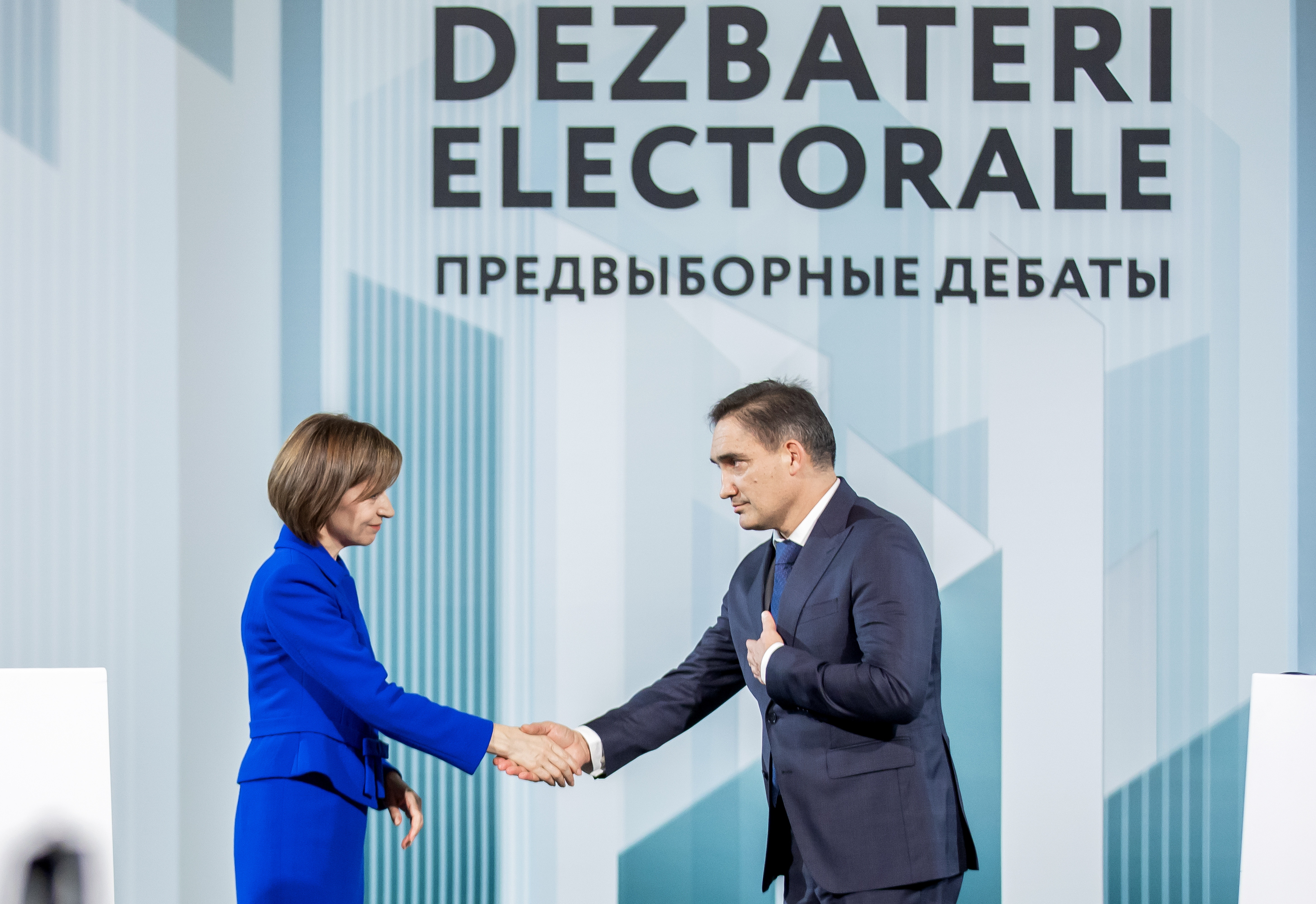 Dezbatere electorală fără moderator. Maia Sandu l-a atacat constant pe Alexandr Stoianoglo: ”Omul Moscovei!”