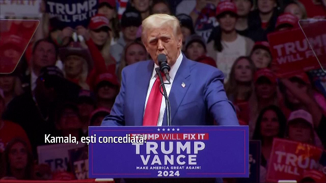 Luptă strânsă pentru Casa Albă. Trump a ținut un miting în New York: „Kamala, ești concediată”