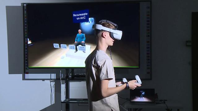 Tinerii pot afla printr-un joc de realitate virtuală ce este un AVC și care sunt semnele principale