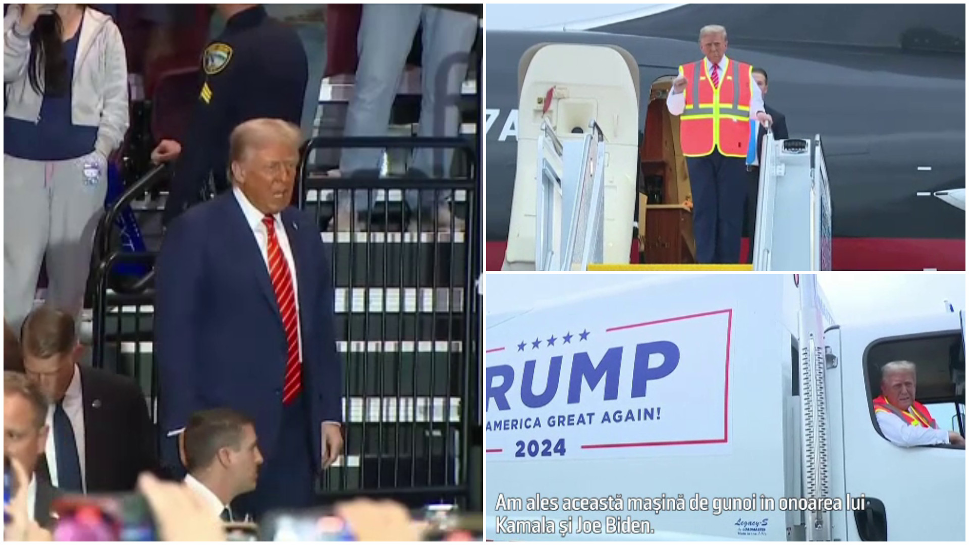 Trump profită de gafele lui Biden în ultimele zile de campanie. Apariție inedită a fostului președinte la un miting