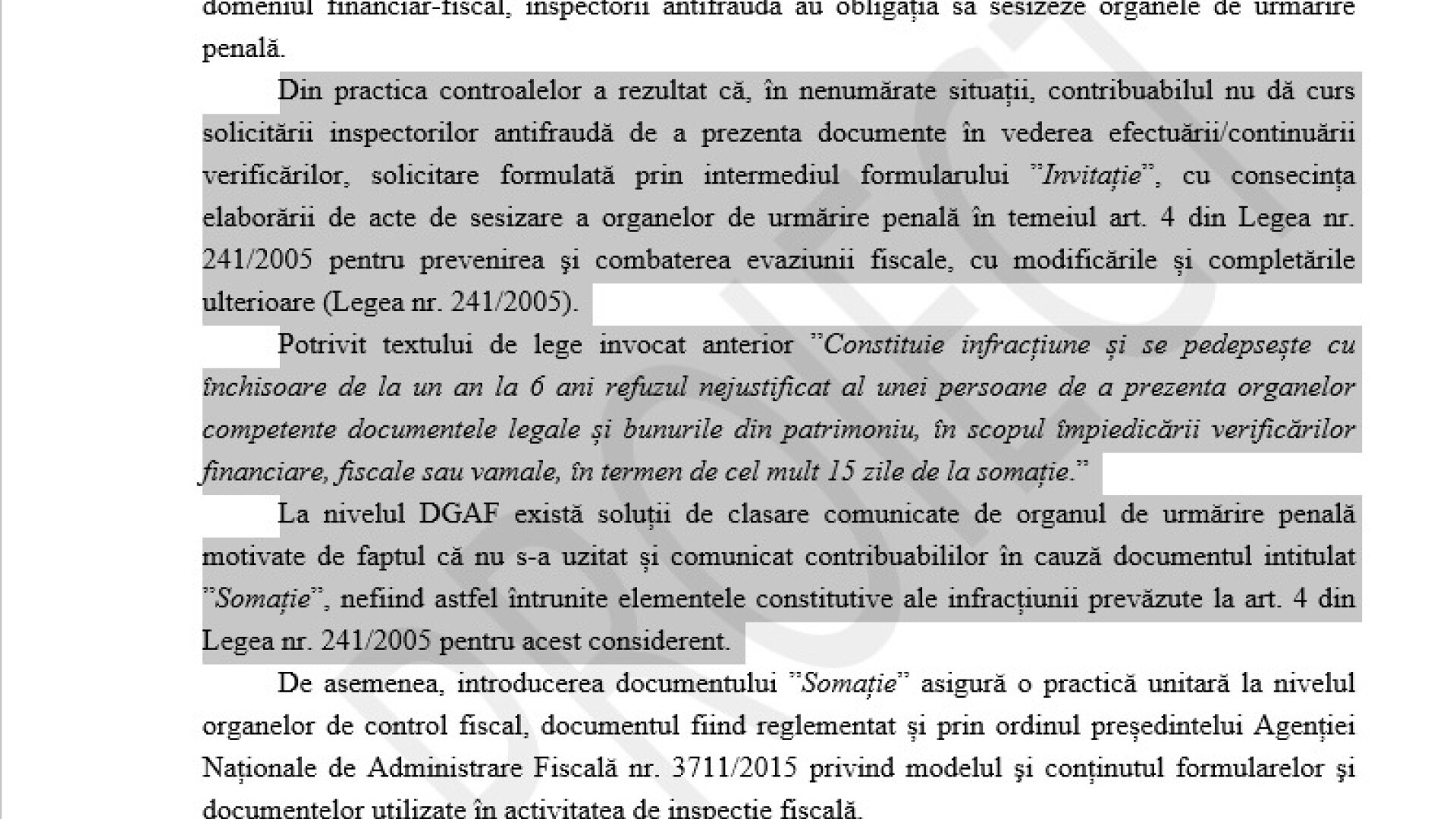 proiect de ordin ANAF