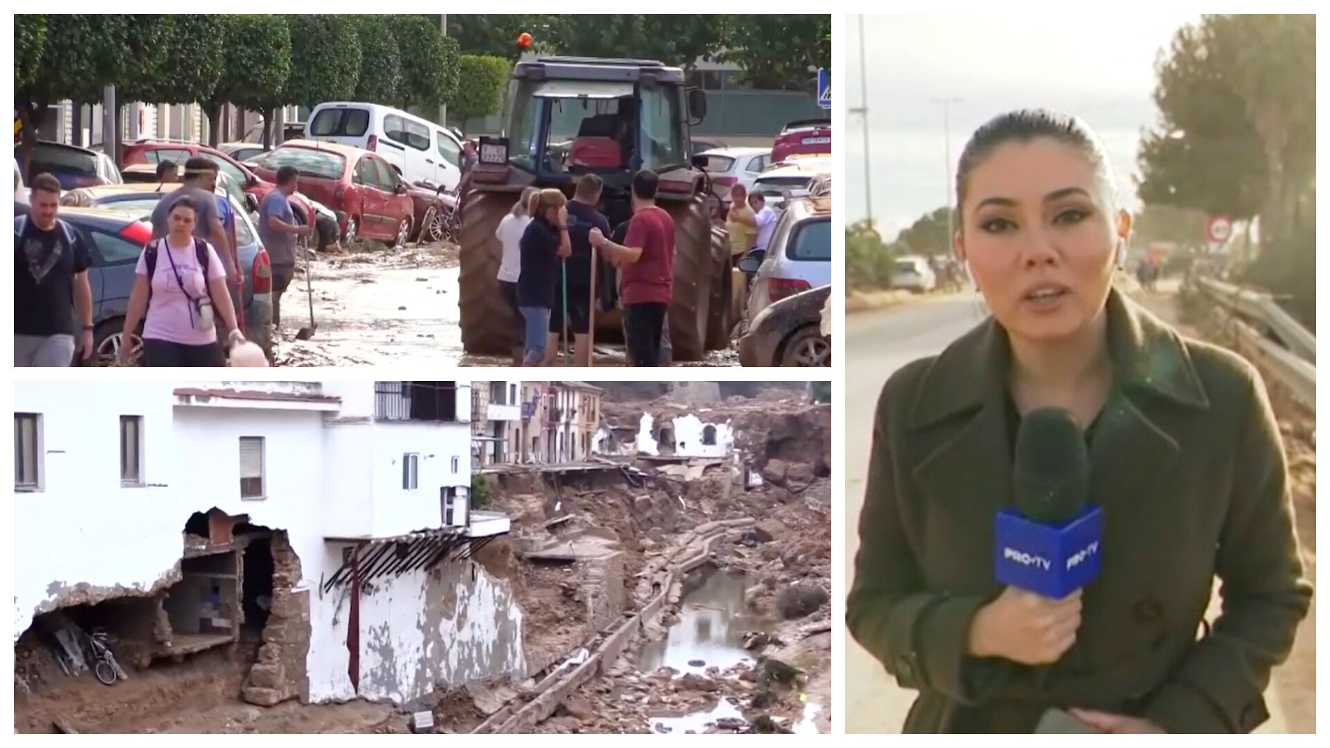 Corespondență Știrile PRO TV | Dezastru după retragerea apelor în regiunea Valencia. Fenomenul infracțional apărut rapid