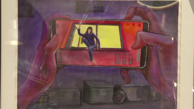 100 de tablouri pentru a spune „Nu” agresiunii, o expoziție de impact a elevilor ieșeni. „Am vrut să o fac”