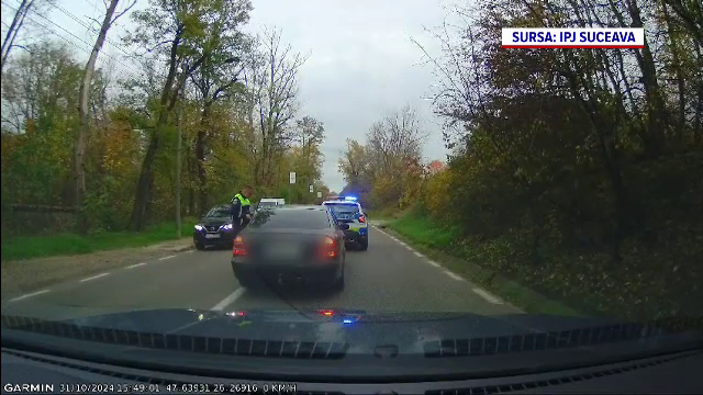 Cum a încercat un șofer din Suceava să scape de aglomerația din trafic. S-a ales cu permisul suspendat și amendă