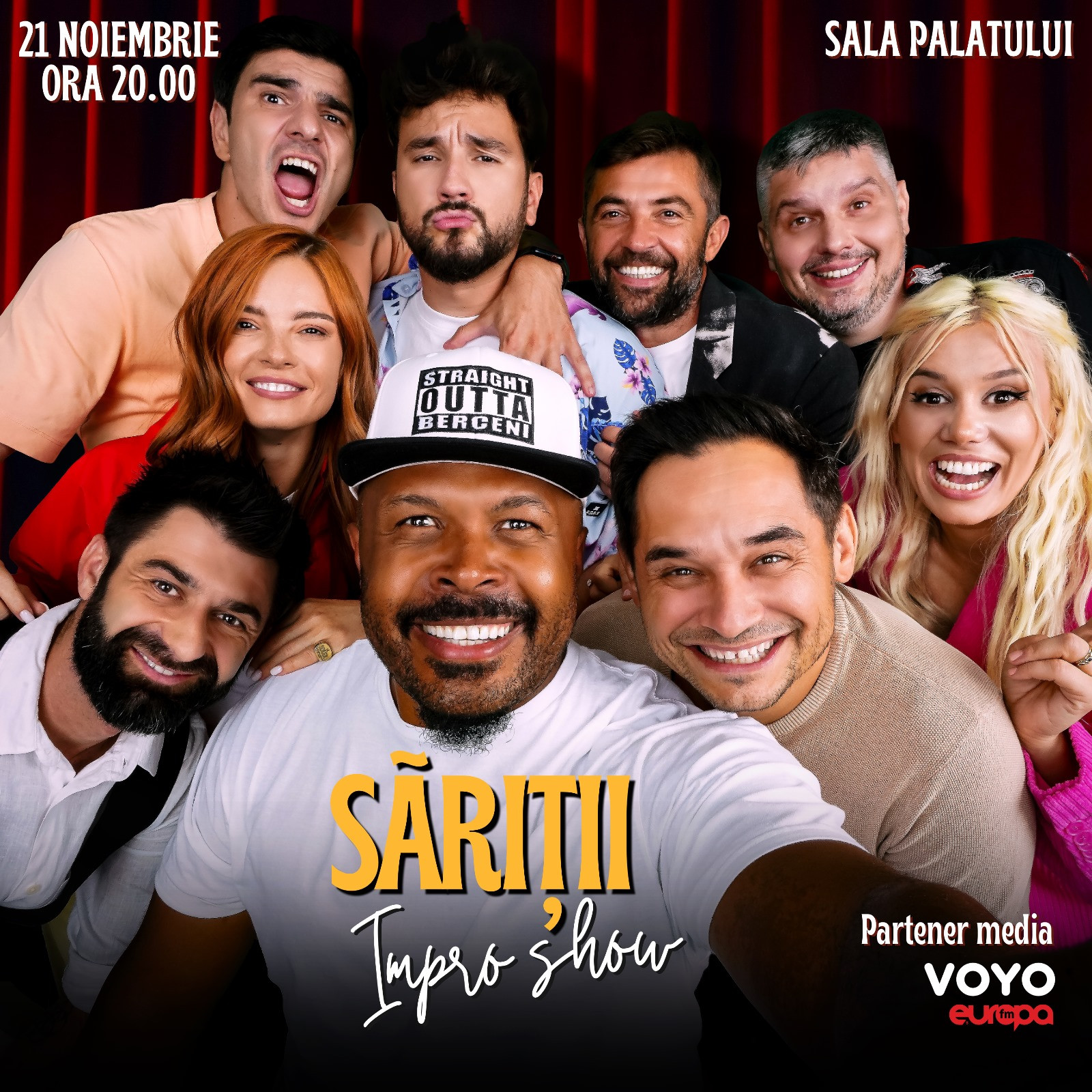 Săptămâna viitoare românii au întâlnire cu cei mai iubiți comedianți ai momentului, la Săriții – Impro Show