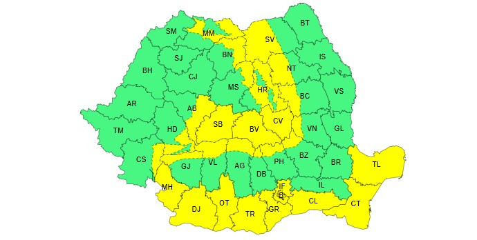 cond galben de ninsori