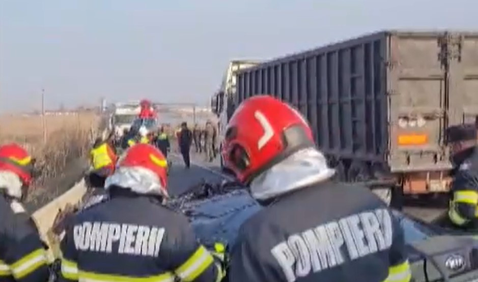 Camionagiul care a provocat accidentul cu trei morți din județul Galați este un bătrân de 70 de ani, din altă țară