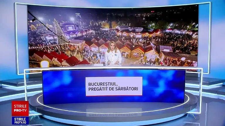 Orașele s-au „îmbrăcat” în straie de sărbătoare. Cum arată bulevardele și clădirile din București