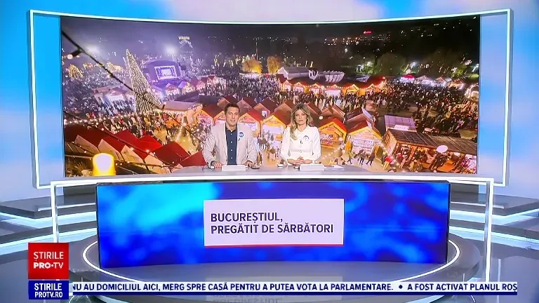 Orașele s-au „îmbrăcat” în straie de sărbătoare. Cum arată bulevardele și clădirile din București