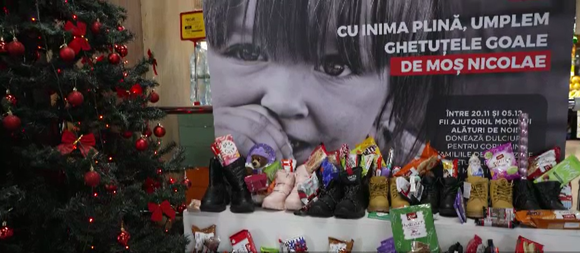 (P) Mega Image lansează campania „Cu inima plină, umplem ghetuțele goale de Moș Nicolae”