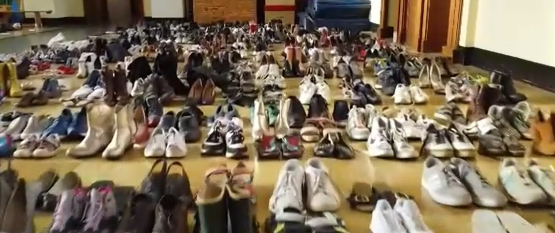 Record în așteptarea lui Moș Nicoale. Peste 10.000 de pantofi au fost strânși de elevii unei școli din Belgia