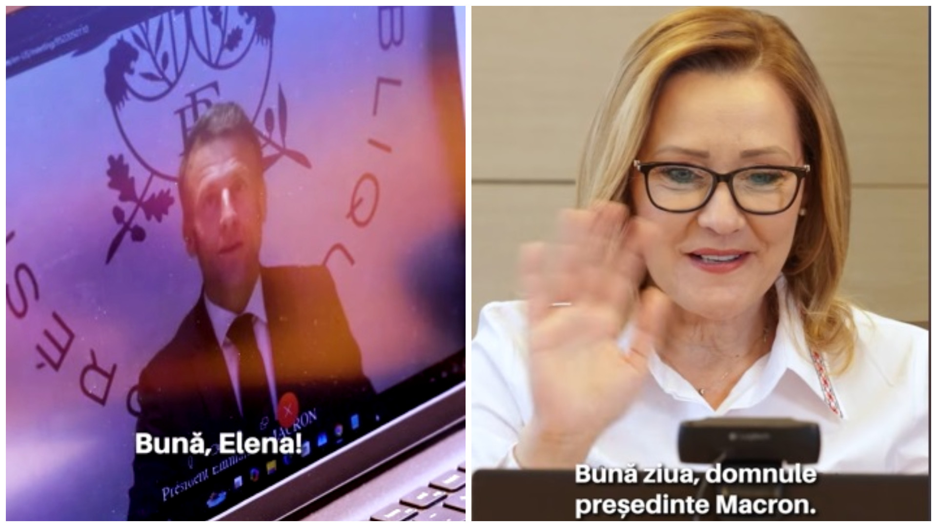 Emmanuel Macron i-a transmis Elenei Lasconi că o susține. Mesajul președintelui Franței