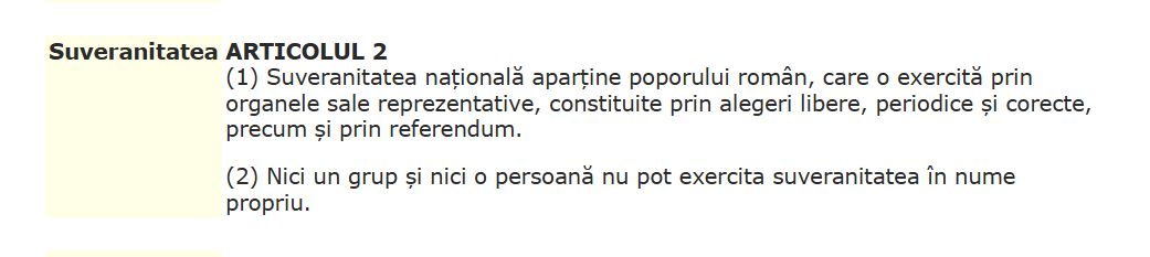 articol 2 constitutie