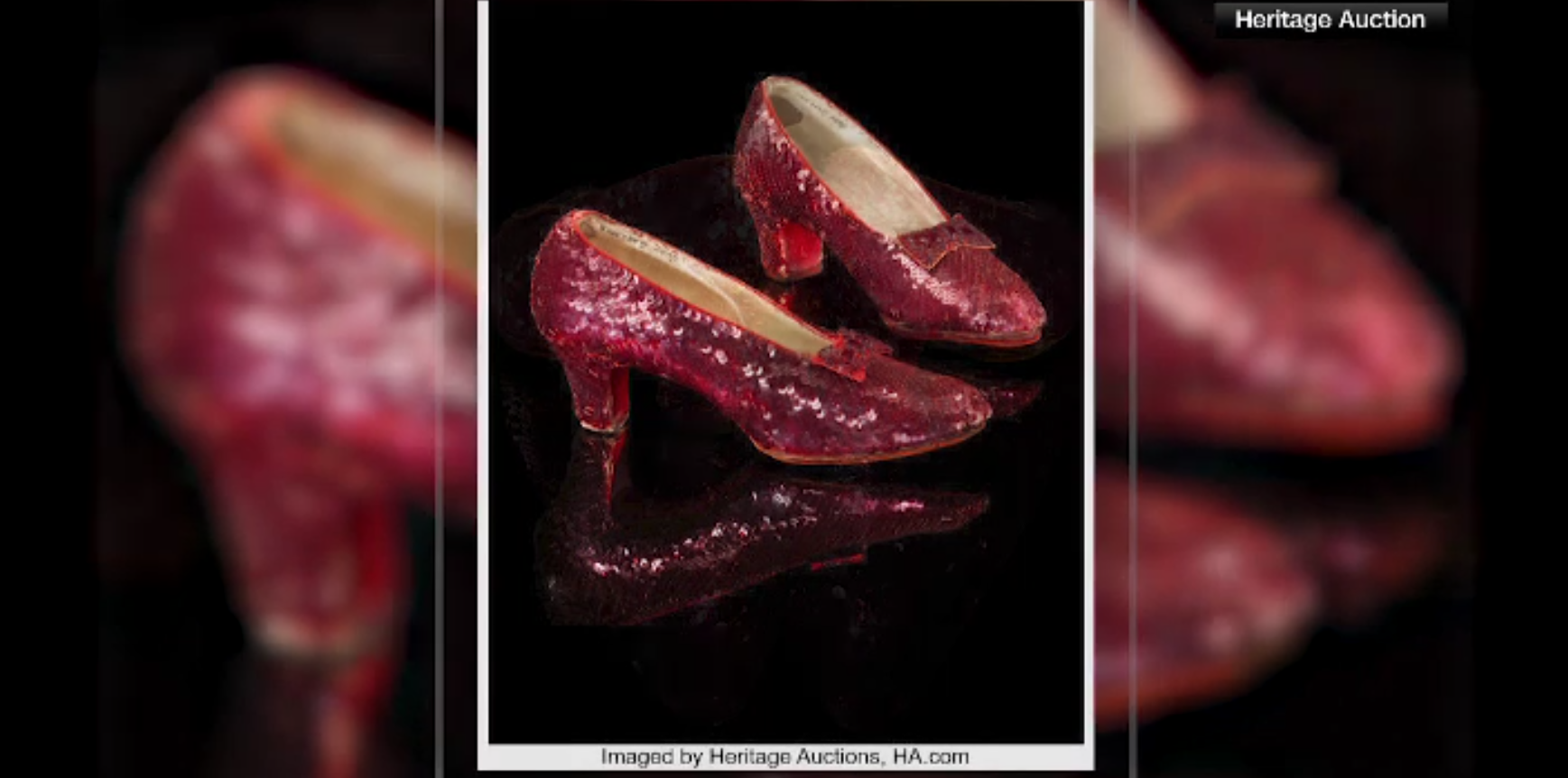 Pantofii roșii purtați de actrița Judy Garland în filmul faimos "Vrăjitorul din Oz", vânduți pentru 28 milioane de dolari