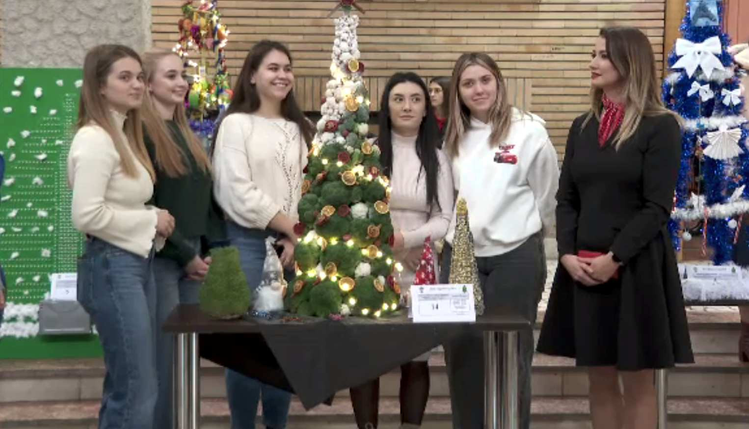 Bradul din conopidă sau pomul de iarnă cu eprubete. Creațiile nonconformiste ale studenților din Galați