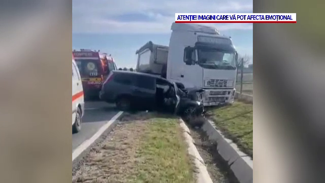Accident grav în Dolj. Un bărbat a murit după ce mașina lui a fost lovită de un TIR