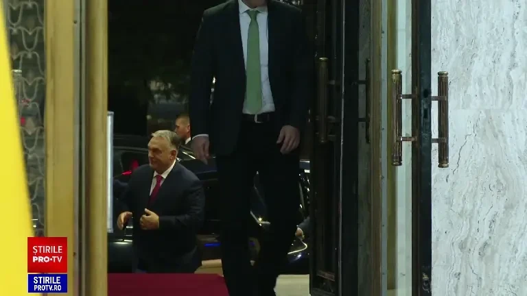 Viktor Orban a ajuns București. A fost primit la Palatul Victoria de Marcel Ciolacu