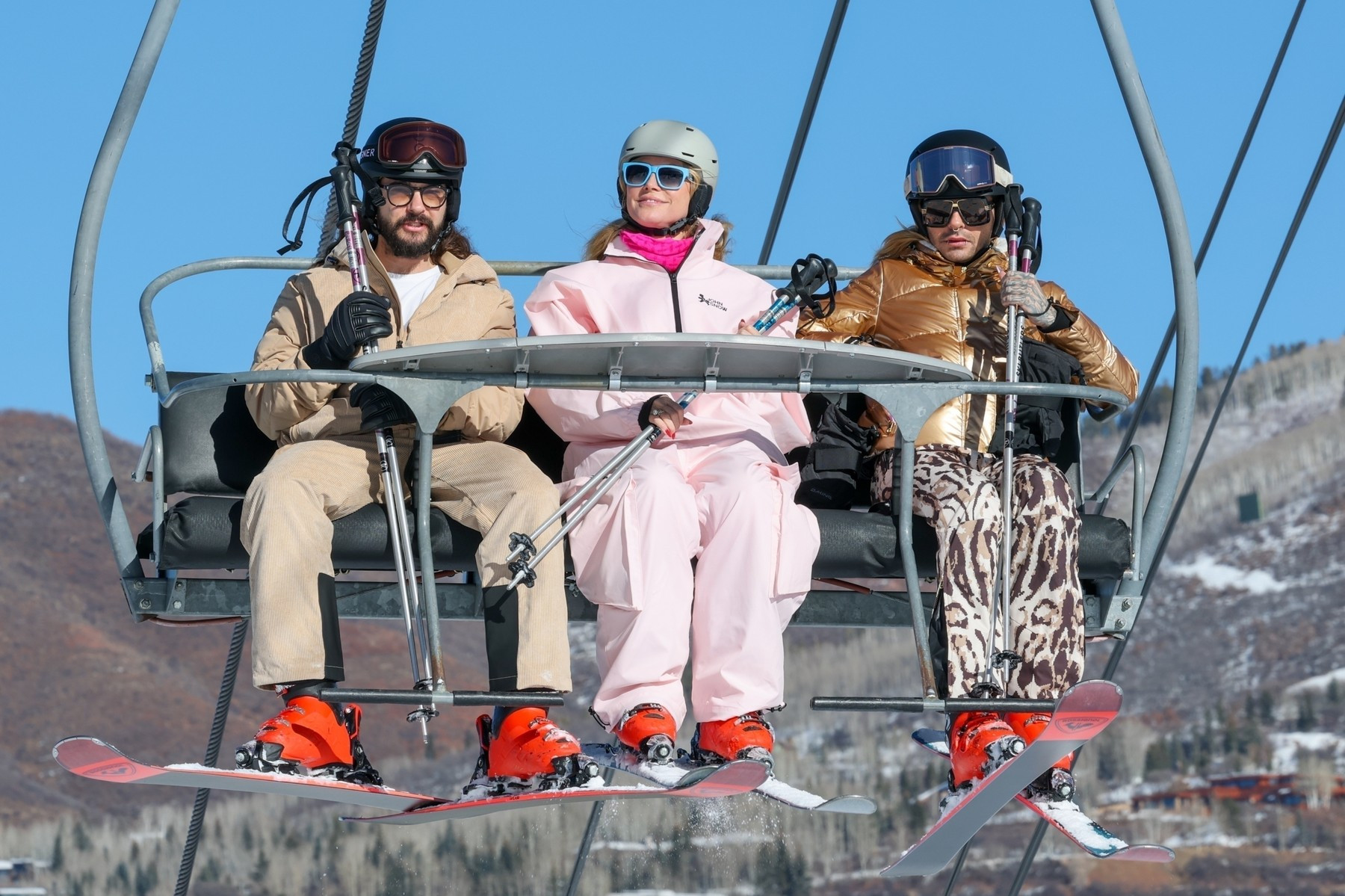 Heidi Klum și soțul ei, la schi în Aspen. Momentul surprins de paparazzi. GALERIE FOTO