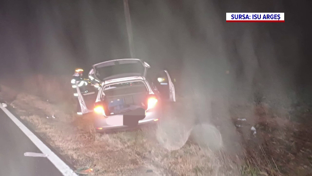 Accident rutier grav în județul Argeș. Doi tineri, ambii în vârstă de 23 de ani au ajuns la spital
