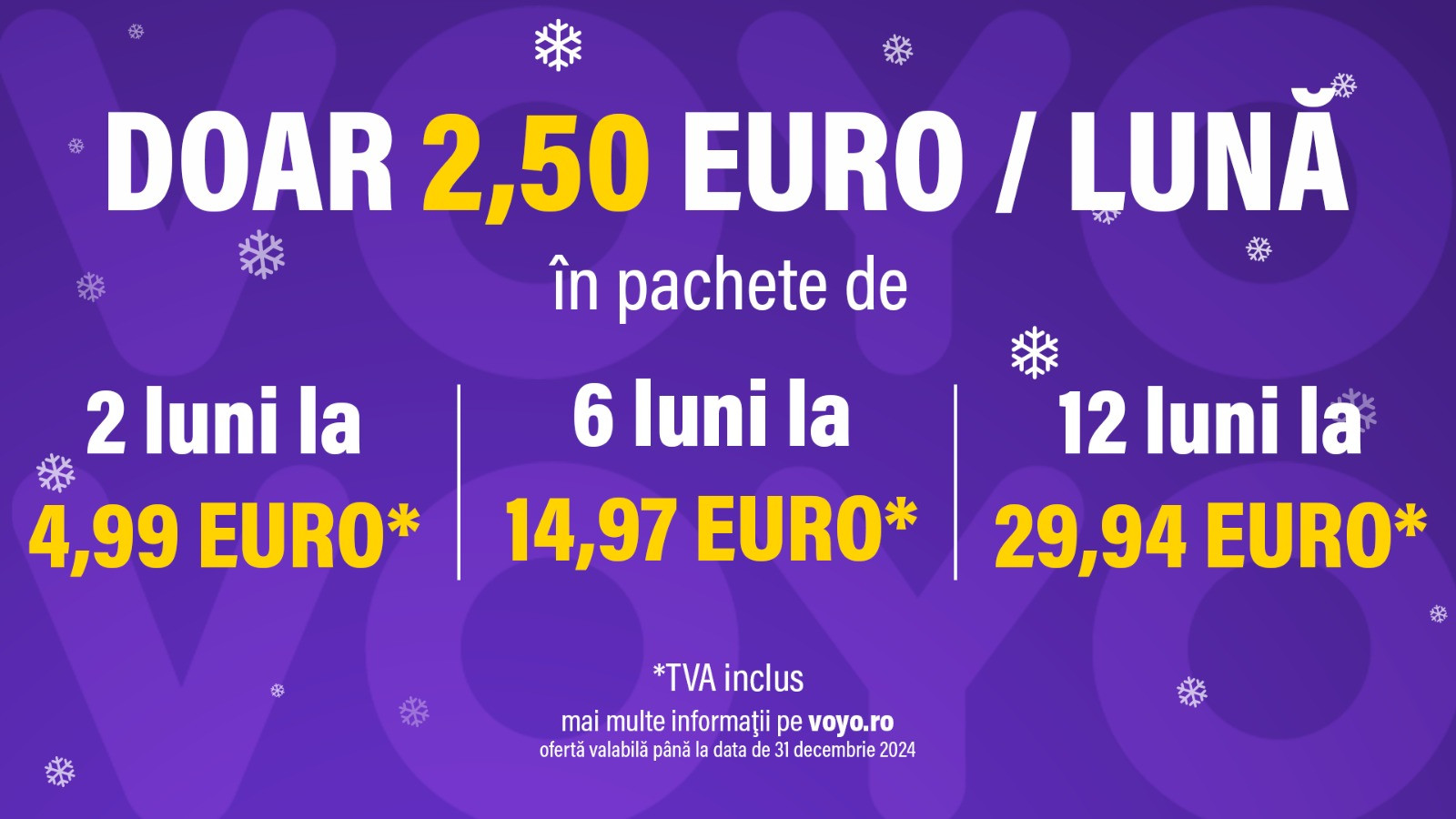 VOYO își întâmpină utilizatorii cu oferta lunii decembrie și un pachet special de conținut pentru copii
