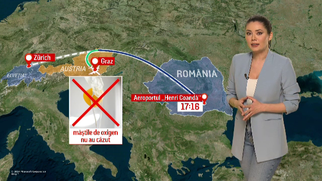 Coșmar la bordul avionului elvețian care decolase din București și a aterizat de urgență. Un însoțitor de zbor este la ATI
