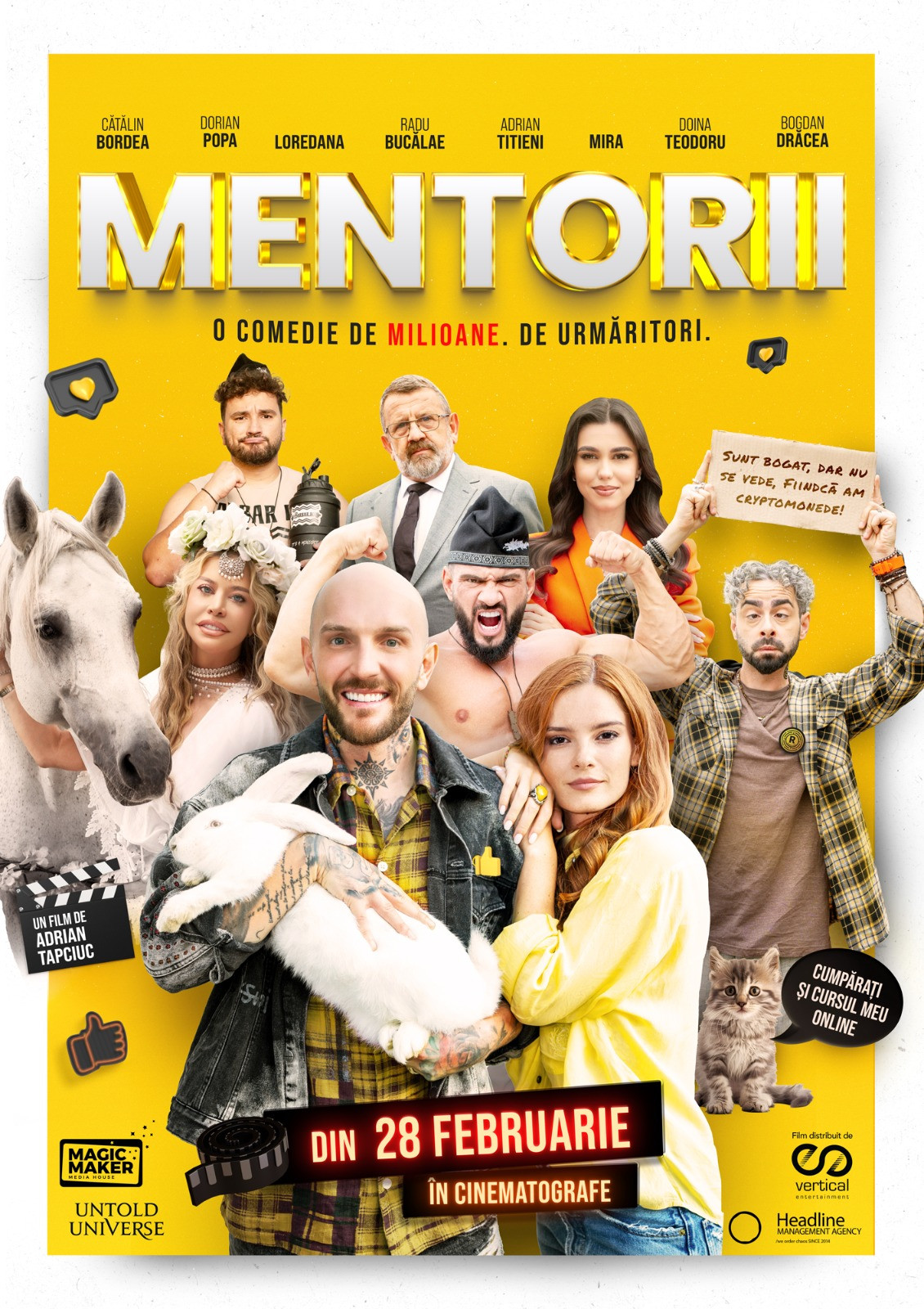 S-a lansat trailerul comediei „MENTORII”, primul lungmetraj produs de UNTOLD Universe