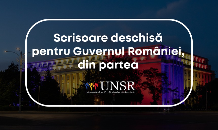 Uniunea Studenţilor din România, mesaj pentru guvernanţi: Vă bateţi joc de studenţi şi, implicit, de viitorul acestei ţări!