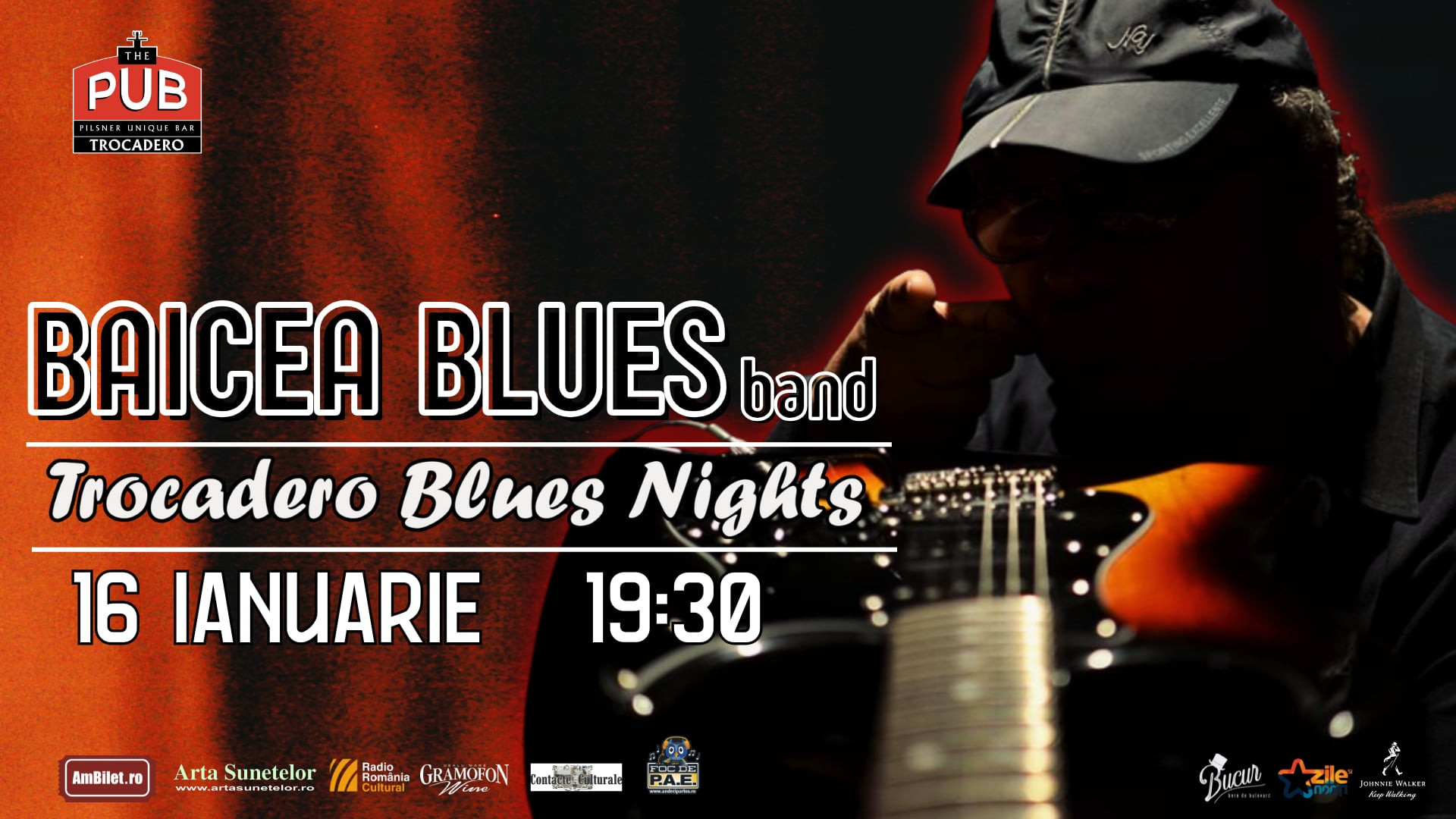 George Baicea susține un concert în București, în cadrul evenimentelor ”Trocadero Blues Nights”