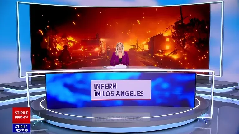 Infern în Los Angeles. Scene dramatice surprinse în timp ce incendiile de vegetație distrug vestul orașului