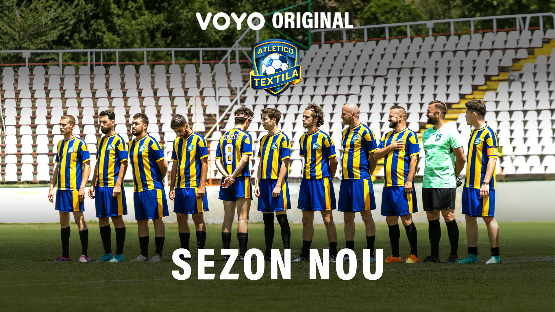 Atletico Textila revine cu un nou sezon, exclusiv pe VOYO. Matei Constantin: „Sper ca fanii serialului să se bucure”