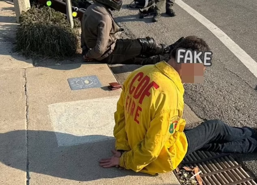 Un hoț deghizat în pompier a dat spargerea într-o casă din Malibu, un oraş afectat de incendiile din Los Angeles. FOTO