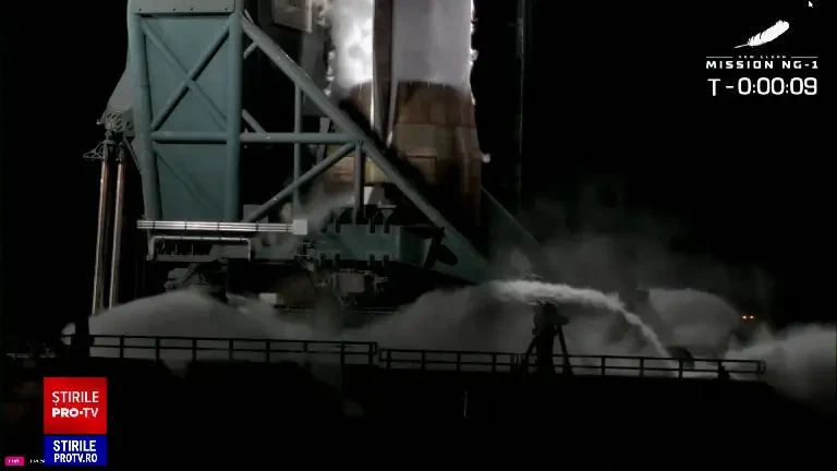 Succes pe jumătate a lansării rachetei lui Bezos. New Glenn a ajuns pe orbită, dar a ratat aterizarea părţii reutilizabile