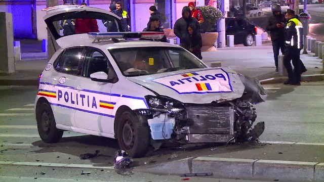 accident politie Bucuresti