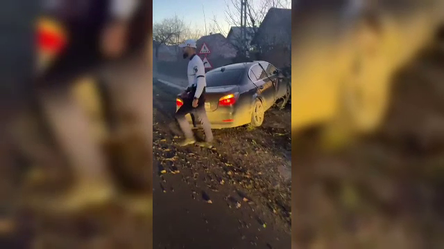 Un tânăr prins de radar cu 163 km/h în Rădăuți a fugit de poliție până a comis un accident, apoi s-a ascuns într-un cimitir