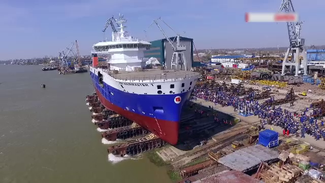 Angajații Șantierului Damen Mangalia protestează față de concedieri. ”Vrem să muncim, nu vrem ajutoare sociale”