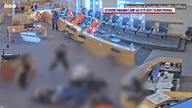 Bătaie într-un tribunal din SUA, după ce rudele unei femei ucise l-au atacat pe suspect