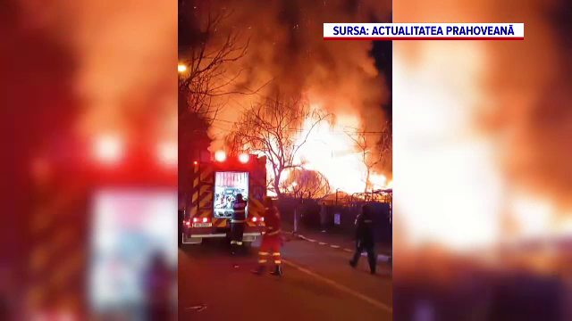 Medicii sunt rezervați cu privire la soarta pompierului rănit grav în incendiul din Ploiești. Este tatăl unui băiețel