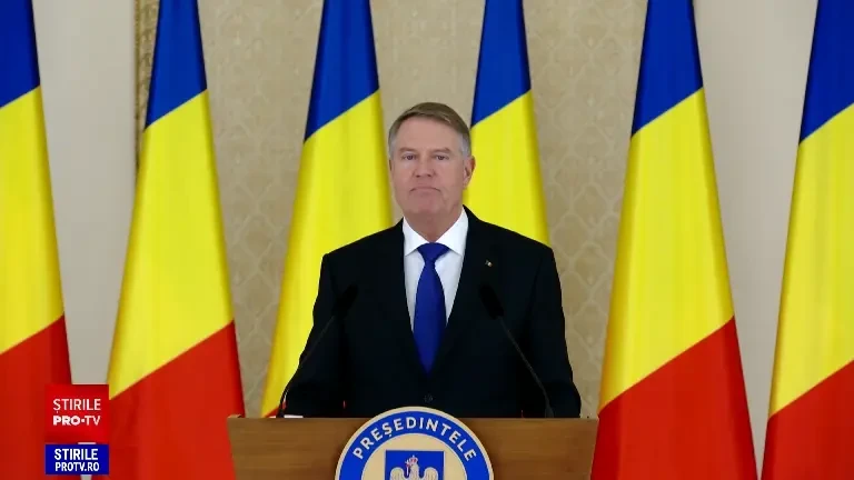 Klaus Iohanis: ”Demisionez din funcția de președinte al României, voi pleca din funcție poimâine, 12 februarie”