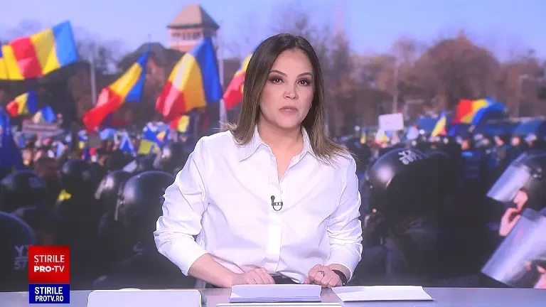 Protest în Piaţa Victoriei. Jandarmii au extras şase persoane care ar fi comis fapte penale. Doi bărbați, prinși cu cuțite