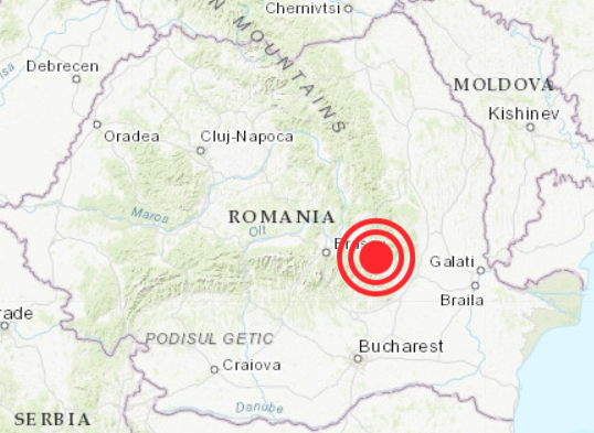 Cutremur joi seara în România. Seismologii au revizuit în creștere magnitudinea, la 4,4
