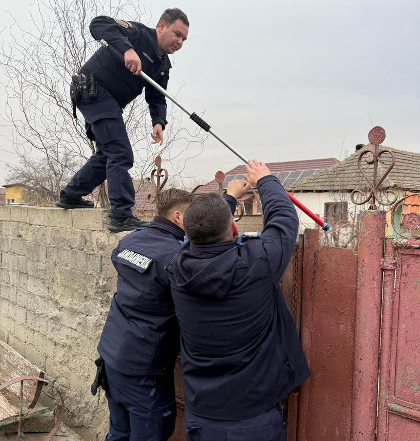 Un bărbat din Mehedinți s-a închis în casă de frica propriului câine. După câteva ore, a sunat la 112