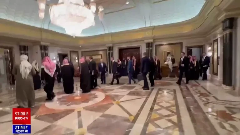 Primele imagini de la întâlnirea dintre liderii SUA și Rusia, organizată în Arabia Saudită