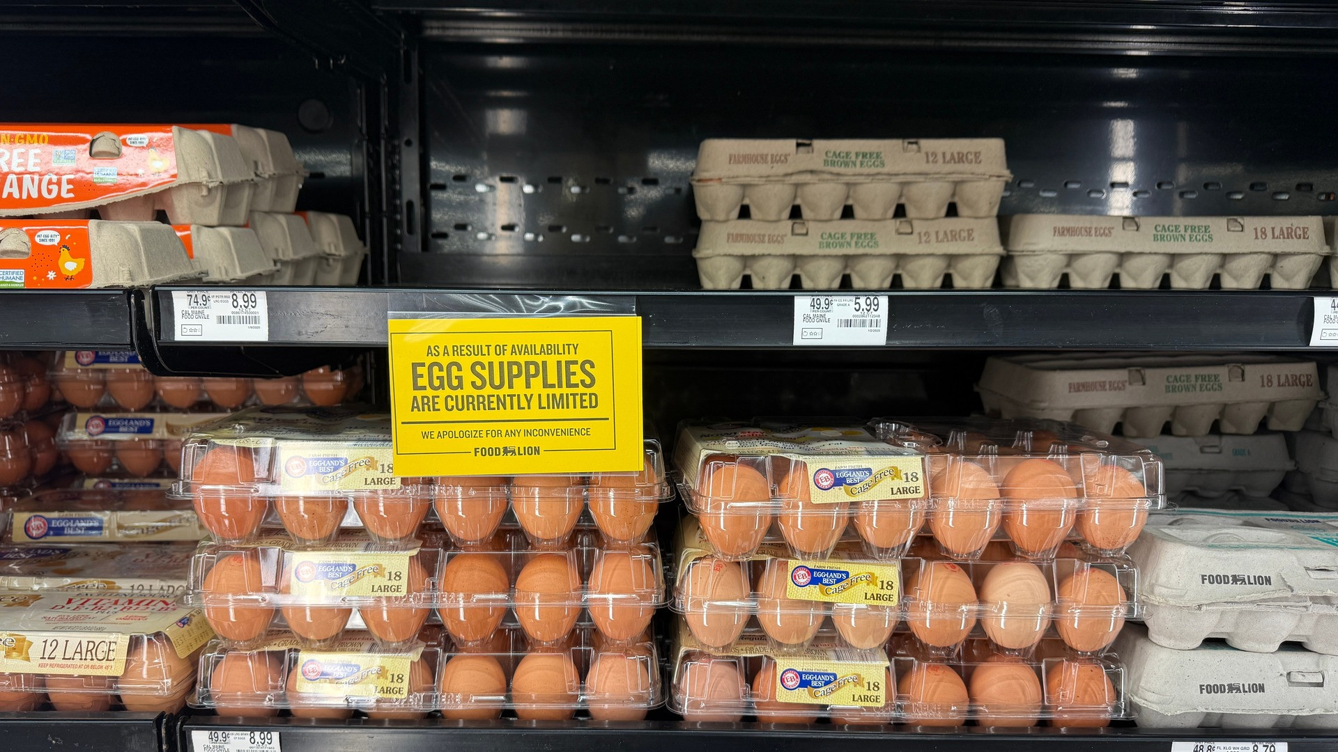 Cât au ajuns să coste ouăle în SUA. Prețurile din supermarketurile americane, comparate cu cele din România