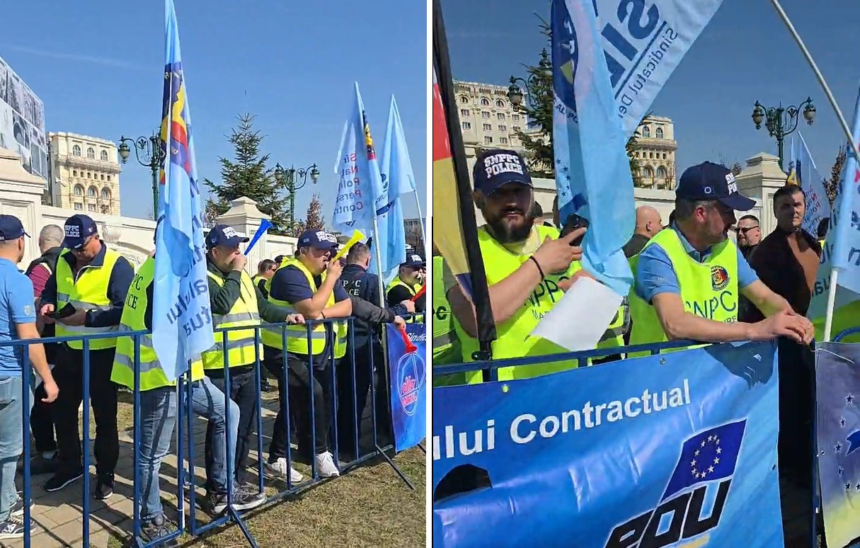 Protest la CCR, care va judeca obiecţia formulată de Avocatul Poporului cu privire la pensiile militare. VIDEO