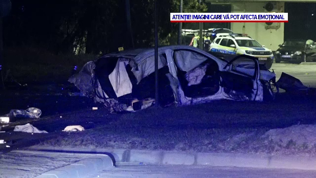 Ce au descoperit polițiștii despre șoferul mașinii care s-a rupt în două în Mamaia. Un mort și trei răniți în accident