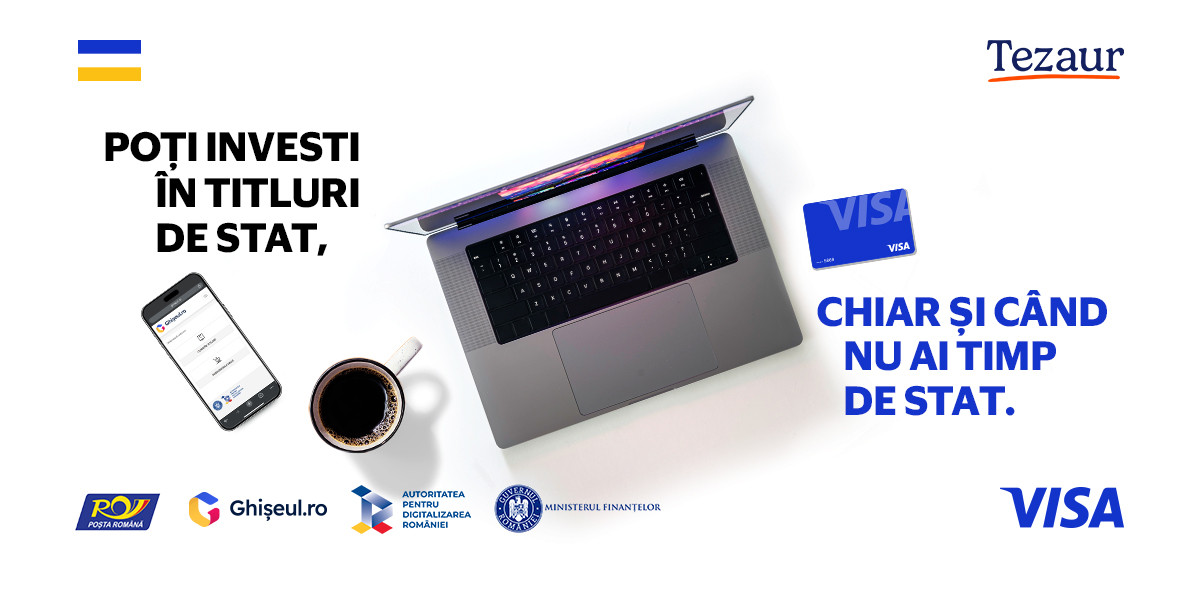 (P) Premieră în România: Titlurile de stat Tezaur pot fi cumpărate online cu cardul prin Ghișeul.ro