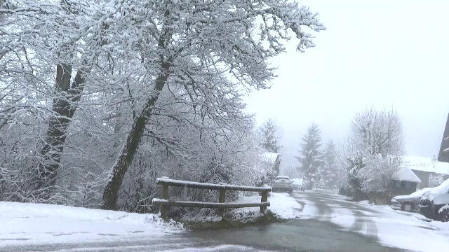 Iarnă în Franța. Meteorologii au emis coduri galbene și portocalii de căderi de zăpadă și lapoviță
